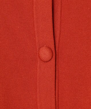 ANY スウェットライクニットカーディガン オレンジ