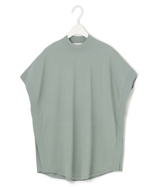 ICB L 【接触冷感・UVカット・洗える】 ヴィスコースナイロンハイゲージ プルオーバー ティールグレー系