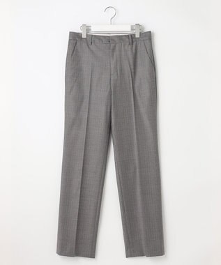 23区 【セットアップ対応】ファインネスウール フルレングス  パンツ グレー系ストライプ