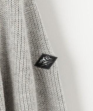 JOSEPH ABBOUD MOUNTAIN 【UNISEX】リサイクルウールポリ ニットパーカー ライトグレー系