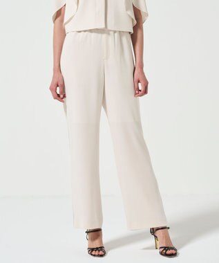 GRACE CONTINENTAL サイドラインイージーパンツ キナリ