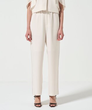 GRACE CONTINENTAL サイドラインイージーパンツ キナリ