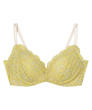 une nana cool 【リニューアル】364ブラ レース MADE WITH LIBERTY FABRIC ライトベージュ