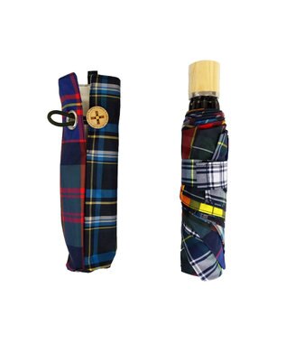 +RING 【プラスリング】【数量限定】【UVカット90%以上】レディース向け 晴雨兼用 折傘 CHK T1189 NEW COLLECTION マルチカラー