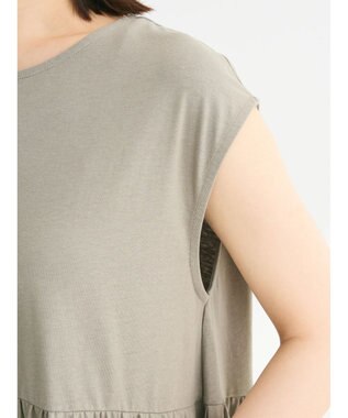 Green Parks ・ＳＵＧＡＲ　ＳＰＯＯＮ【ＣＯＯＬ】フレンチキリカエワンピ Gray Beige