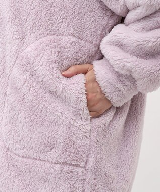 tsumori chisato SLEEP ツモリチサト ローブ 長袖 ルームウェア あったか レディース URW458 /ワコール パープル