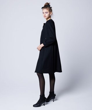 TOCCA 【WEB限定カラー有り】【消臭】MILKY PUFF リボンウールコート [WEB限定]ブラック系