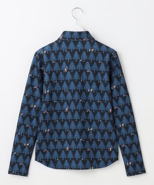 23区GOLF 【WOMEN】白夜ゴルフ柄 長袖シャツ ネイビー系5