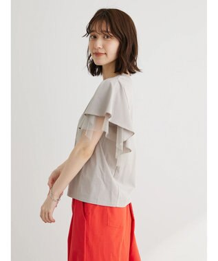 Green Parks ・ＥＬＥＮＣＡＲＥ　ＤＵＥ　フレアスリーブＴシャツ Gray Beige