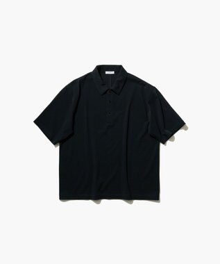 ATON FRESCA PLATE | ルーズフィットポロシャツ - UNISEX BLACK
