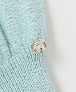 ANY SIS 【洗える】カシミヤブレンドパフ袖 ニット ミント