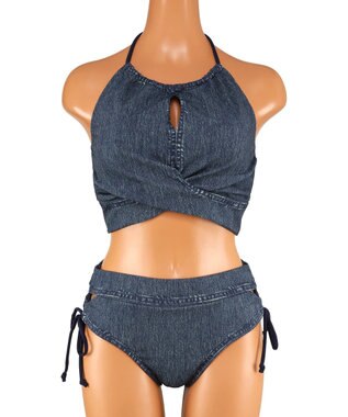 San-ai Resort（三愛水着楽園） ハイネックノンワイヤービキニ　9M　【San-ai Resort（サンアイリゾート）】 ネイビー