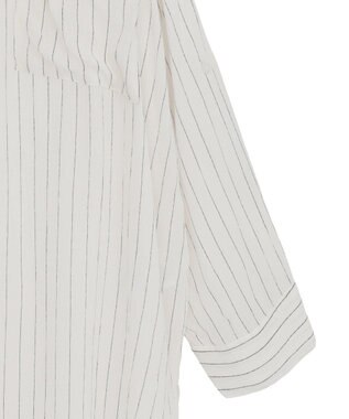 Green Parks Ｉ　ターンバック長袖レーヨンチュニック Stripe