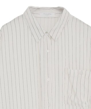 Green Parks Ｉ　ターンバック長袖レーヨンチュニック Stripe