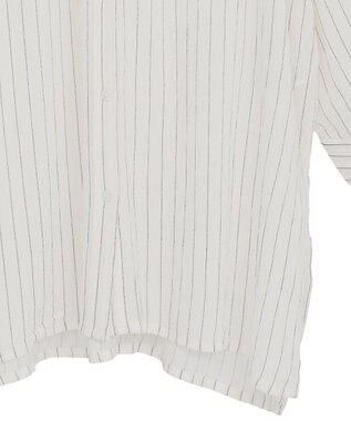 Green Parks Ｉ　ターンバック長袖レーヨンチュニック Stripe