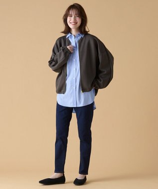 ANY 【洗濯機可】ダンボールジップブルゾン チャコール