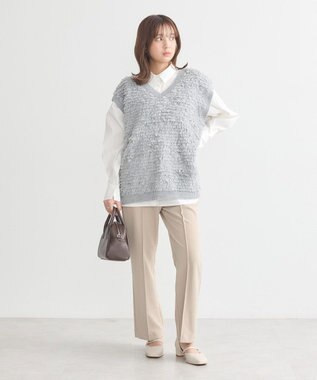 earth music&ecology ２ｗａｙマントスリーブシャツ Off White