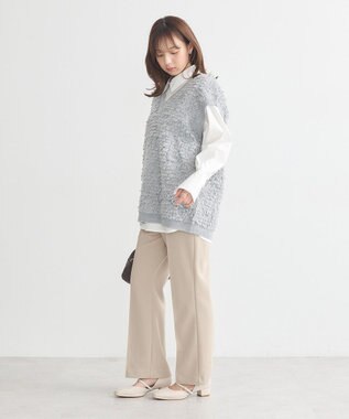 earth music&ecology ２ｗａｙマントスリーブシャツ Off White