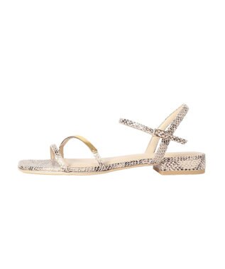 YECCA VECCA ゴールドバーサンダル Python