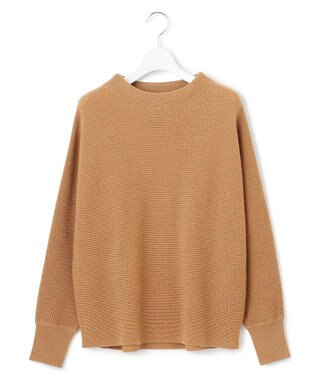 23区 【洗える】ウールカシミヤラメ ドルマンスリーブ ニット キャメル系