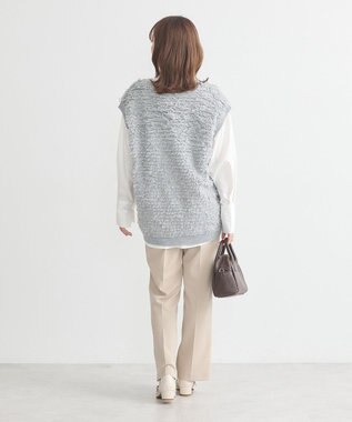 earth music&ecology ２ｗａｙマントスリーブシャツ Off White