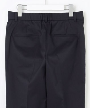 23区 【洗える/セットアップ対応】グロッシーコットンシャンブレー テーパード パンツ ネイビー系