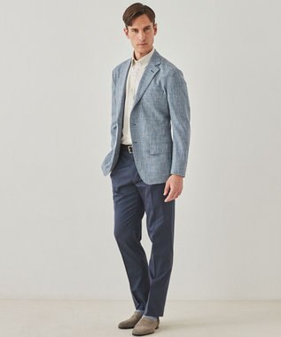 GOTAIRIKU ウォッシャブルに進化【洗える/シワになりにくい/ストレッチ】タイワンタフタ ジャケット サックスブルー系