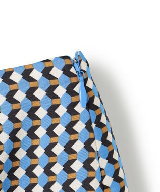 BEIGE， MABILLON / フレアスカート Sax x Brown