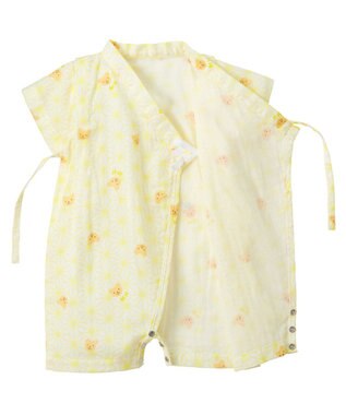 MIKI HOUSE HOT BISCUITS 【ミキハウス】【50-80cm】甚平オール 黄