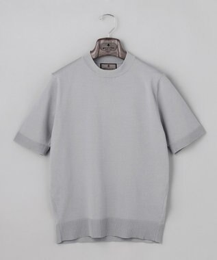 GOTAIRIKU 綿とポリのいいとこどり【洗濯機可】テーラード DRESS BIZ ニットTシャツ ライトグレー系