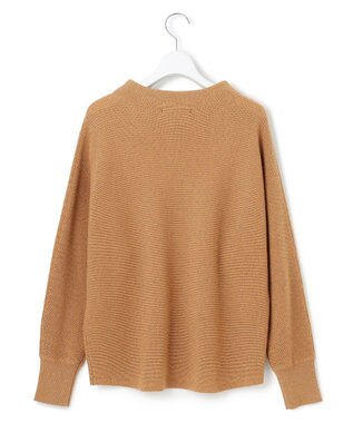 23区 【洗える】ウールカシミヤラメ ドルマンスリーブ ニット キャメル系