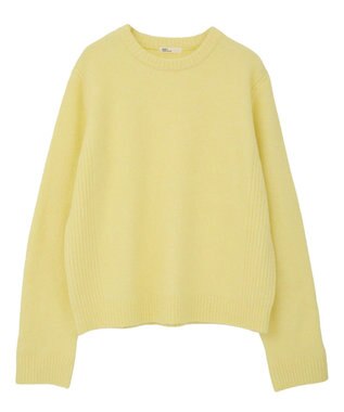 CRAFT STANDARD BOUTIQUE 起毛クルーネックニットプルオーバー Yellow