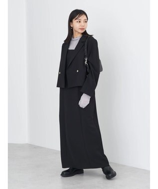 earth music&ecology ショートテーラードジャケット Black