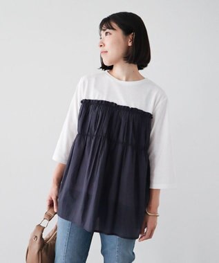 Green Parks シャーリングドッキングプルオーバー Deep Purple