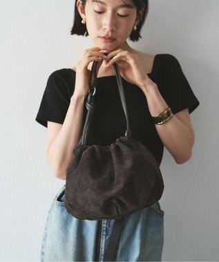 russet 【WEB限定】スエード巾着4WAYショルダーバッグ(CE-1793-WEB) Gray