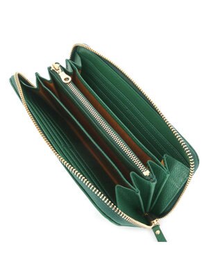IBIZA MUNDO　牛革　ラウンドファスナー長財布 緑