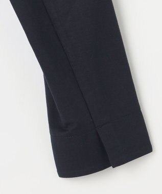 ANY SIS 【洗える】ノーカラーライト ジャケット ネイビー