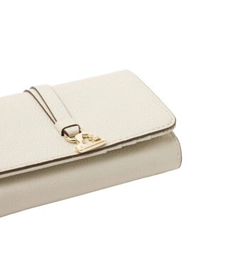 LANVIN en Bleu カルノ 二つ折り中Lファスナー財布 オフホワイト