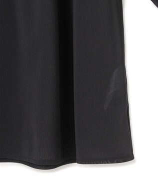 23区 【新色追加/洗える】クリアトリコットジャージー ギャザーデザイン カットソー ブラック系