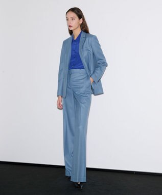 JOSEPH エアリーフランネル　ジャケット Cloudy Blue
