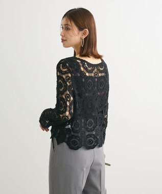 Green Parks ・ＳＵＧＡＲ　ＳＰＯＯＮ　クロシェフラワープルオーバー Black