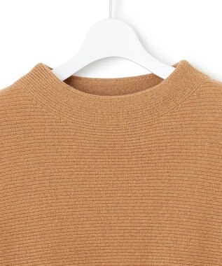 23区 【洗える】ウールカシミヤラメ ドルマンスリーブ ニット キャメル系