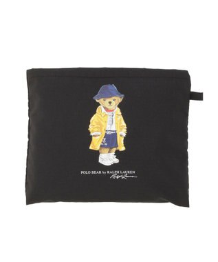 MOONBAT POLO RALPH LAUREN(ポロ ラルフローレン) SEASON BEAR ポロベア ポケッタブル レインバッグ 無地 ブラック