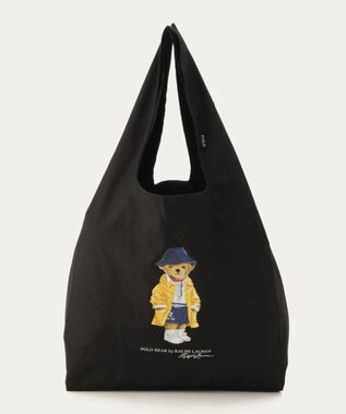 MOONBAT POLO RALPH LAUREN(ポロ ラルフローレン) SEASON BEAR ポロベア ポケッタブル レインバッグ 無地 ブラック