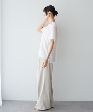 YECCA VECCA フリルデザインブラウス Off White