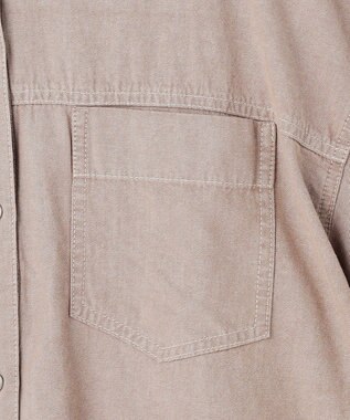 ANY L ライトオンスデニムシャツ ベージュ