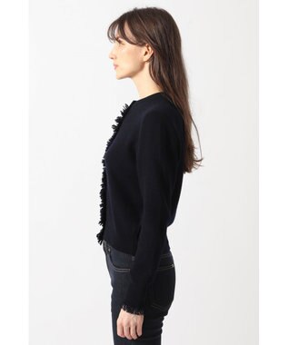 DAKS フリンジデザイン カーディガン ネイビー