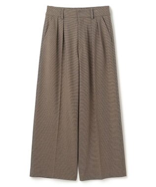 UNFILO タックワイドパンツ ハウンドトゥース