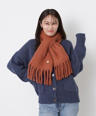 MOONBAT PAUL&JOE ACCESSOIRES(ポール&ジョー) ボリュームマフラー 無地 ブラウン