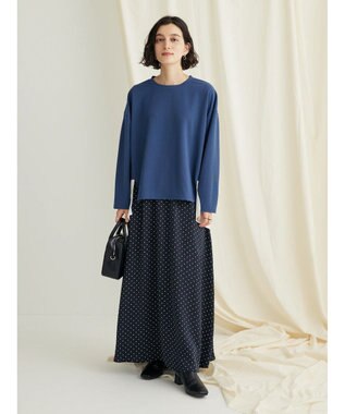 CRAFT STANDARD BOUTIQUE 布帛切替デザインプルオーバー Navy